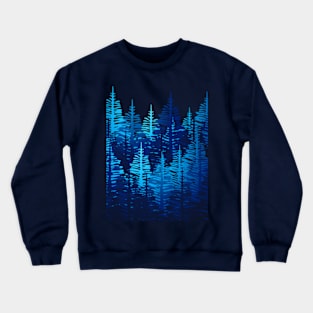 Pine Forest - Blue Light Crewneck Sweatshirt